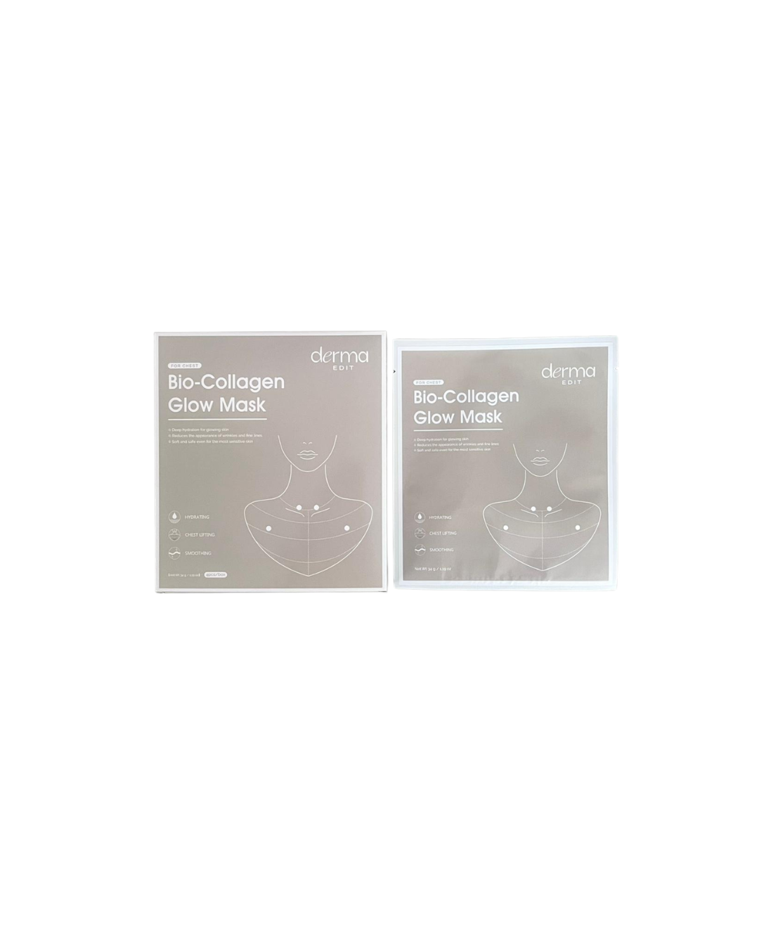 Bio-Collagen Glow Mask (Chest) - 4 x masks in box